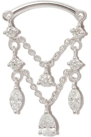 Maria Tash 18kt Diamond Drapes Chandelier earring