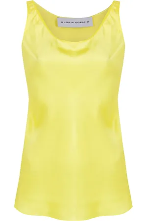 Gloria Coelho Scoop neck silk vest top