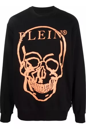 Philipp Plein Sweatshirts - Logo-print long-sleeve sweatshirt