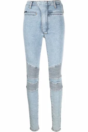 Philipp Plein Iconic high waisted biker jeans
