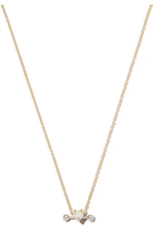 DELFINA DELETTREZ 18kt yellow and white Two in One diamond necklace