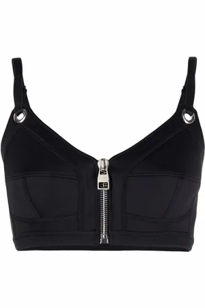 Alexander McQueen Zipped crop top