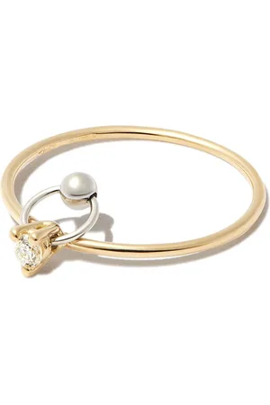 DELFINA DELETTREZ 18kt yellow Two In One diamond ring
