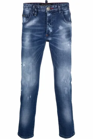 Philipp Plein Distressed skinny-cut jeans