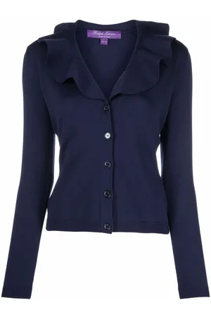 Ralph Lauren Ruffled V-neck cardigan