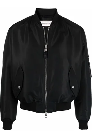 Alexander McQueen Rear logo-print bomber jacket