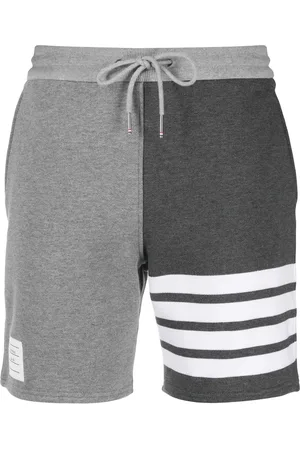 Thom Browne Panelled 4-Bar cotton shorts