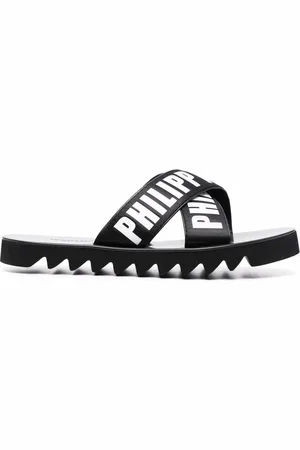 Philipp Plein TM Gummy leather slides