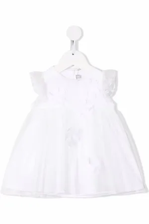 Il gufo Ruffle-sleeve floral dress