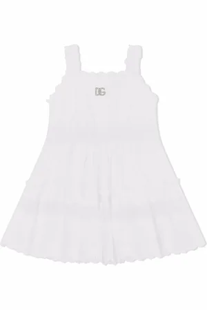 Dolce & Gabbana Broderie-anglaise poplin dress