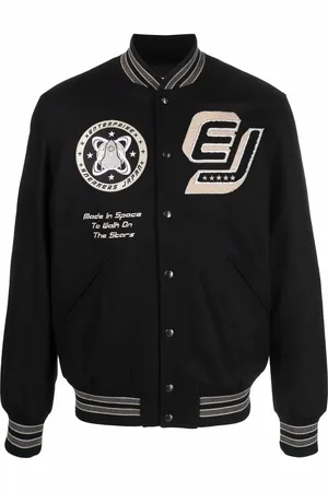ENTERPRISE JAPAN Varsity patch-detail bomber jacket
