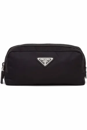 Prada Logo plaque wash bag