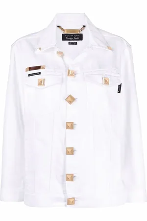 Philipp Plein Logo-patch denim jacket