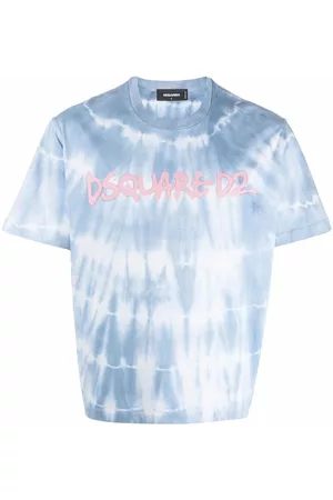 Dsquared2 Logo-print tie-dye cotton T-shirt