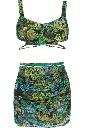AMIR SLAMA Tropical print beach co-ord