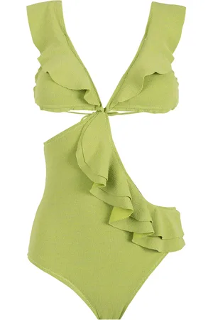 CLUBE BOSSA Ruffled cut-out swimsuit