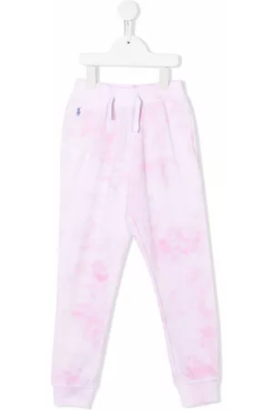 Ralph Lauren Kids Girls Pants - Tie-dye print track pants