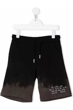 Diesel Kids Tie dye-print cotton track shorts