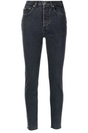 RE/DONE Comfort-stretch ankle crop jeans