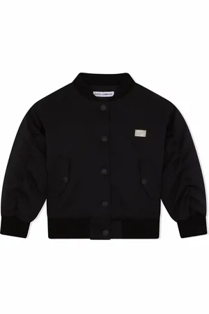 Dolce & Gabbana Logo-tag satin bomber jacket
