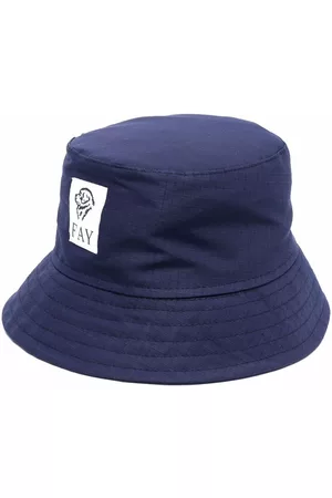 Fay Kids Hats - Logo-patch bucket hat
