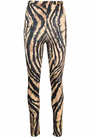 Roberto Cavalli Zebra-print leggings
