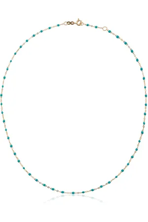 GIGI CLOZEAU 18kt yellow gold beaded necklace