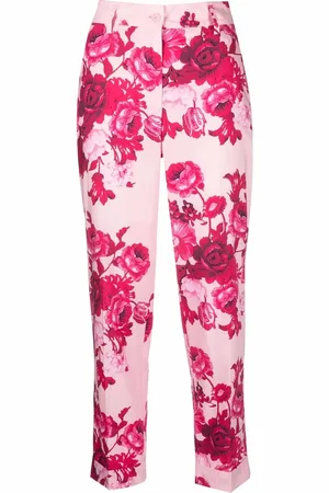 P.A.R.O.S.H. Floral-print tailored trousers