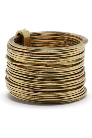 DISA ALLSOPP 18kt yellow Round Stack ring