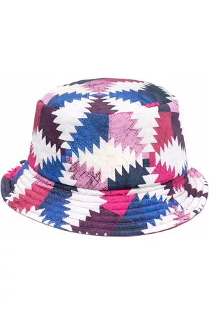 Isabel Marant Men Hats - Colour block-print bucket hat