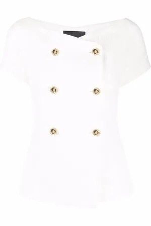 Philipp Plein Double-breasted short-sleeve blazer
