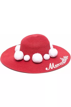 MONNALISA Girls Hats - Pompom detail sun hat