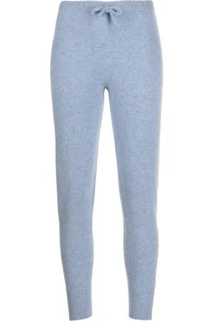 Madison.Maison Laminated-stripe cashmere trousers