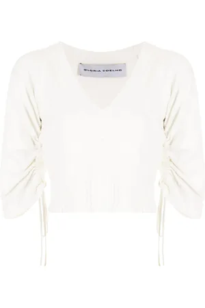 Gloria Coelho Short-sleeved gathered top