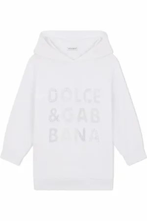 Dolce & Gabbana Openwork-logo hoodie dress