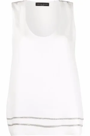Fabiana Filippi Chain-link trim vest top