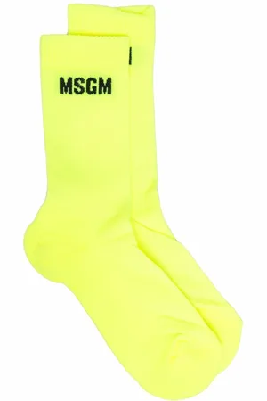 Msgm Logo-knit socks