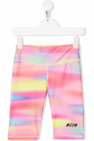 Msgm Tie-dye print shorts
