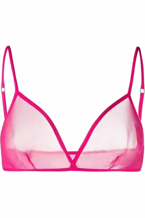 Saint Laurent Tulle triangle-cup bra