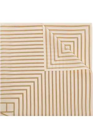 Totême Striped logo scarf
