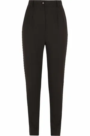 Dolce & Gabbana Crystal-embellished tuxedo trousers