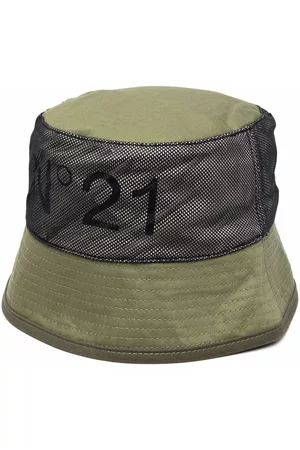 Nº21 Kids Boys Hats - Logo-print bucket hat