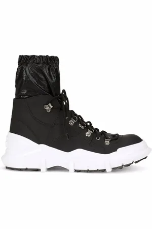 Dolce & Gabbana Elasticated lace-up boots