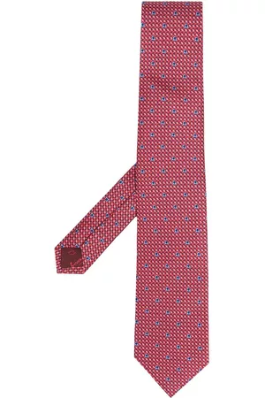 Salvatore Ferragamo Men Bow Ties - Gancini motif pointed-tip tie