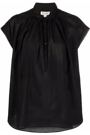 NILI LOTAN Pleated sleeveless shirt