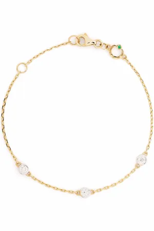 COURBET 18kt recycled yellow Origine 3 set patterns diamond bracelet