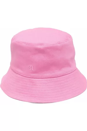 Nanushka Hats - Caran monogram-embroidered bucket hat