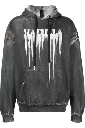 HACULLA Smeared distressed cotton hoodie