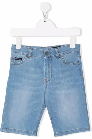 Dolce & Gabbana Logo-patch denim shorts