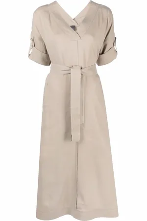 LORENA ANTONIAZZI Belted midi dress